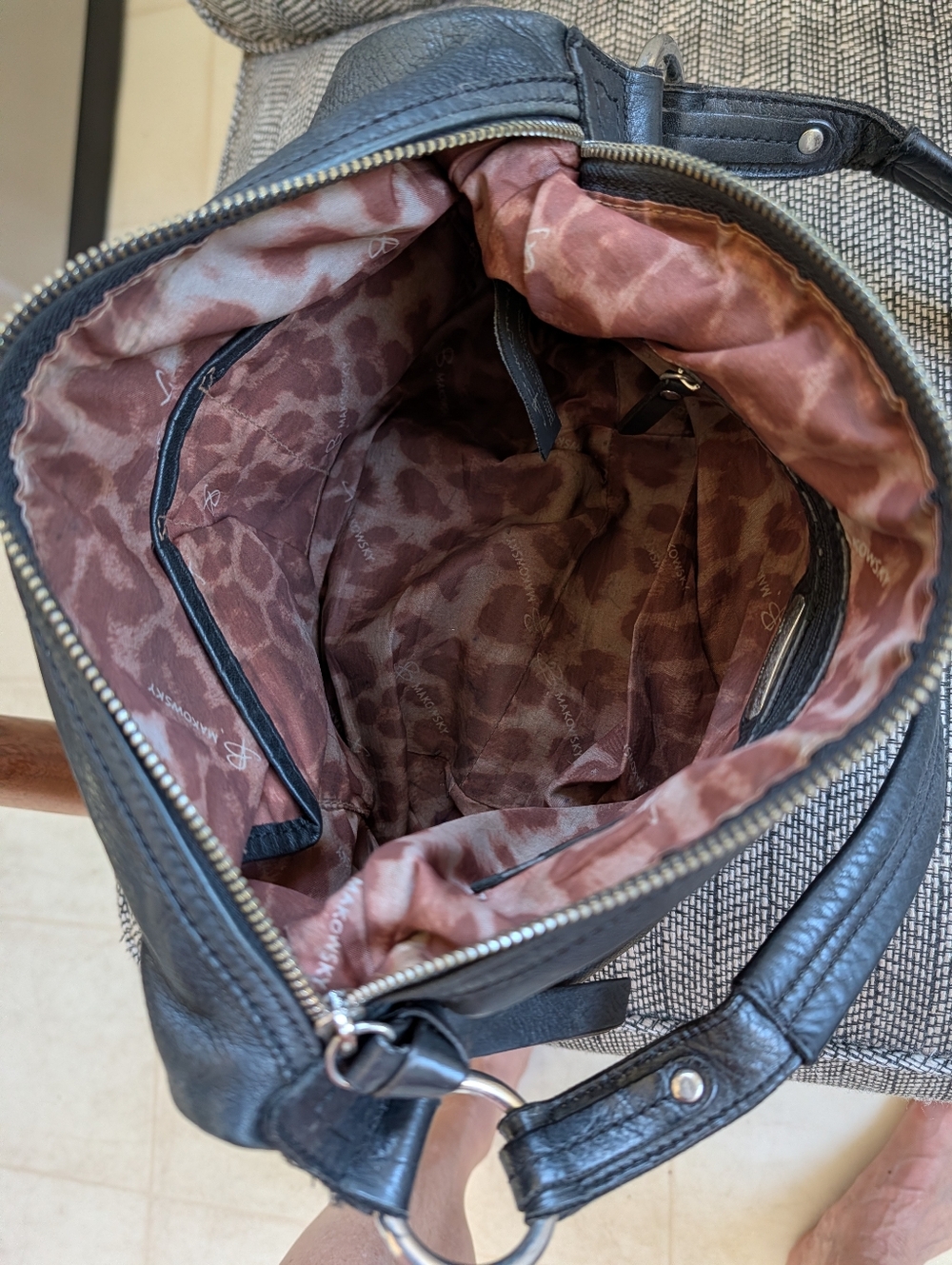 LEATHER HANDBAG - Picture 7 of 9